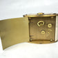 Vintage JAEGER LECOULTRE Memovox 8 Day Travel Alarm Clock Brass Swiss Art Deco