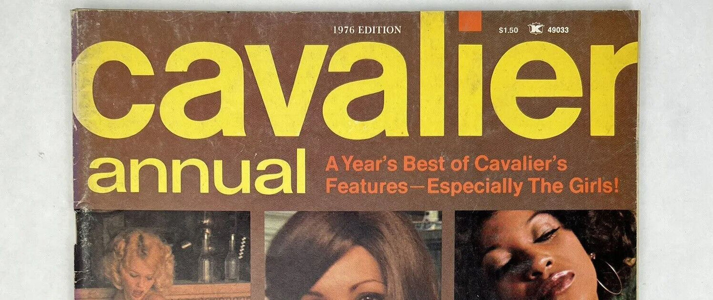 Vintage CAVALIER Magazine 1976 ANNUAL w/ STEPHEN KING Short Story NIGHT SURF