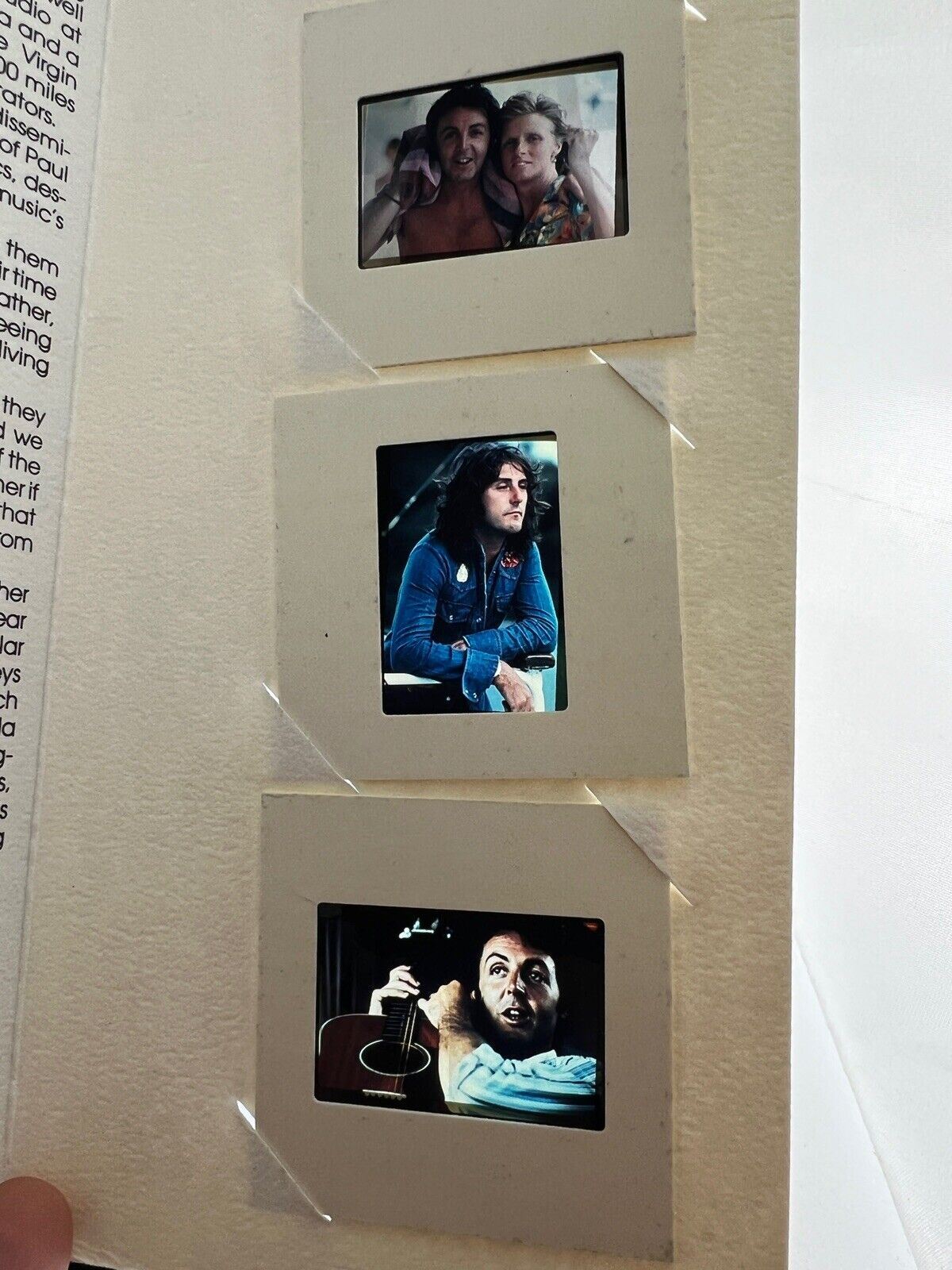 Paul McCartney WINGS 1978 London Town PROMO PASSPORT w/ Photo Slides Press Kit