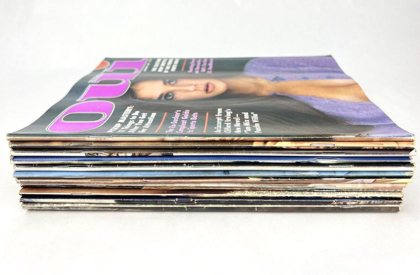 OUI Magazine 1981 COMPLETE FULL YEAR 12 Issues w/ Demi Moore Jan. Cover Playboy