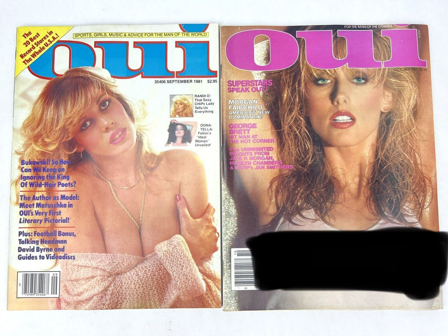 OUI Magazine 1981 COMPLETE FULL YEAR 12 Issues w/ Demi Moore Jan. Cover Playboy