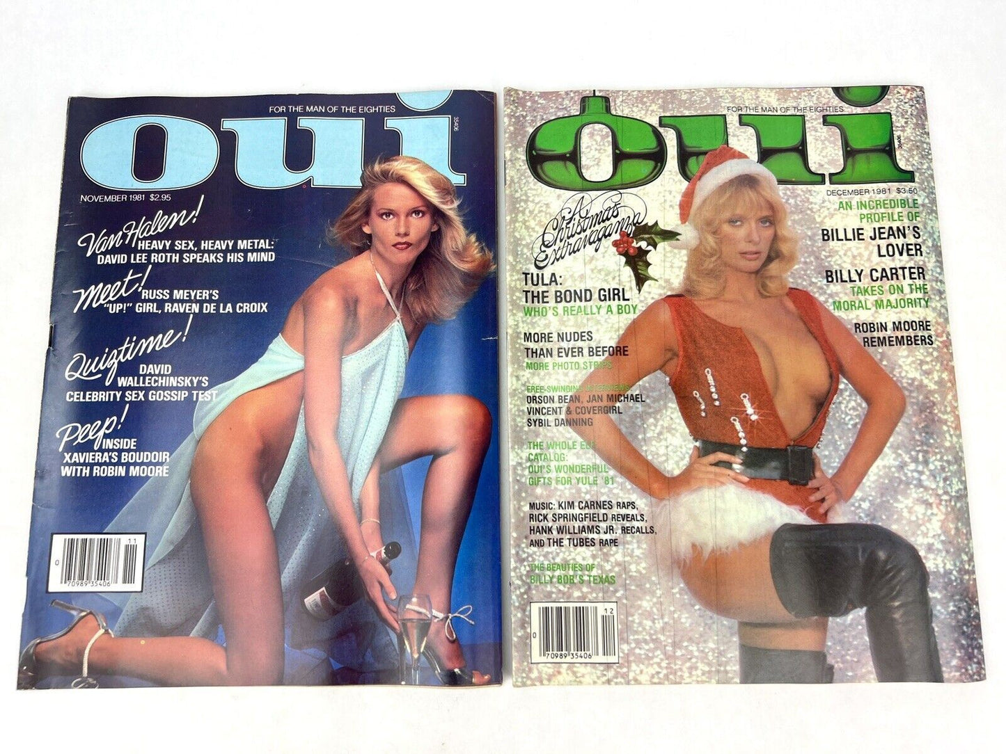 OUI Magazine 1981 COMPLETE FULL YEAR 12 Issues w/ Demi Moore Jan. Cover Playboy