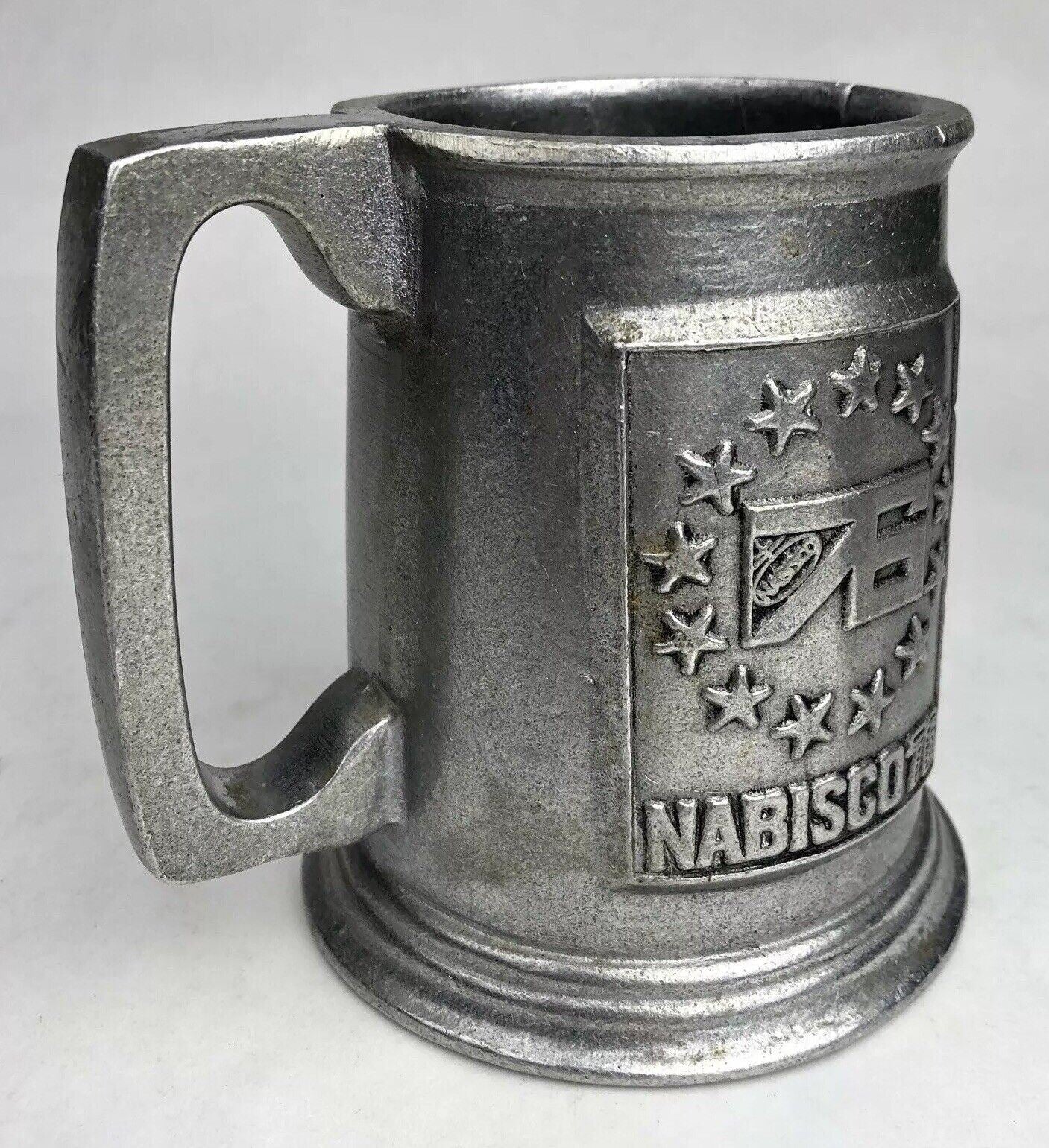 Vintage NABISCO ‘76 Bicentennial 1976 Pewter Mug 100th Ann. Uneeda Buscuit Logo