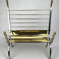Vintage Italian Brass Ram’s Head & Steel Magazine Rack Maison Jansen Style