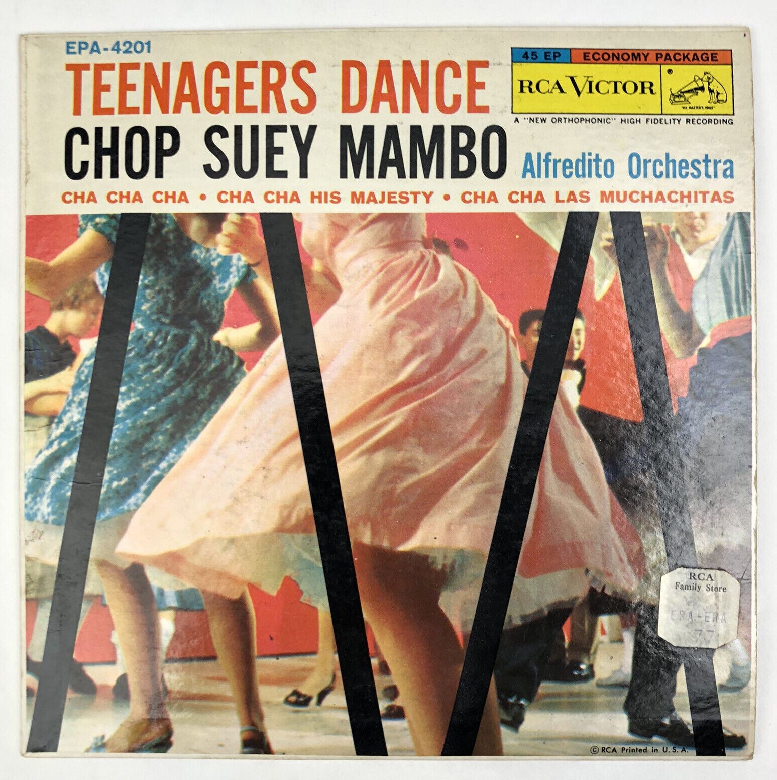 Alfredito Orchestra TEENAGERS DANCE Chop Suey Mambo 1958 RCA EPA