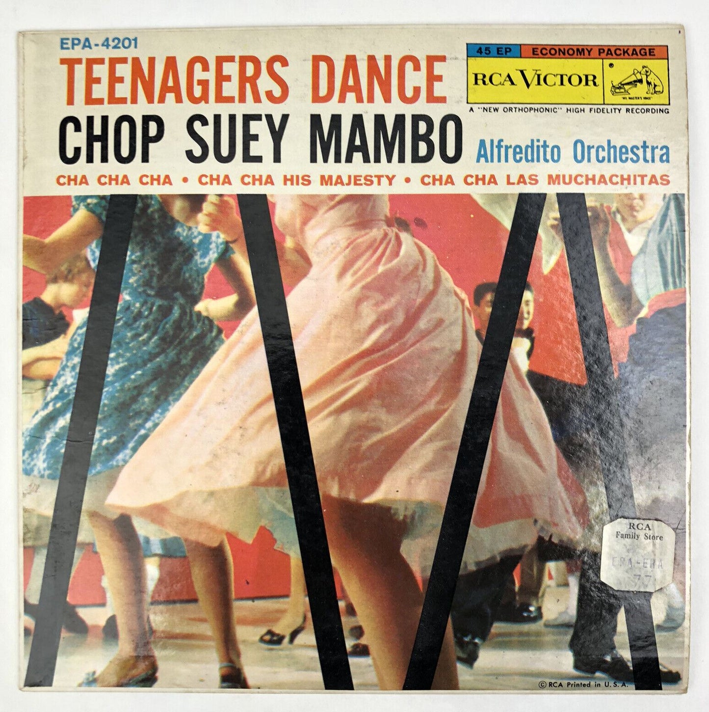 Alfredito Orchestra TEENAGERS DANCE Chop Suey Mambo 1958 RCA EPA-4201 45 EP