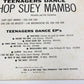 Alfredito Orchestra TEENAGERS DANCE Chop Suey Mambo 1958 RCA EPA-4201 45 EP