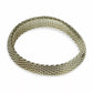 Tiffany & Co 15mm Somerset Sterling Silver Mesh Bangle Bracelet Size Large