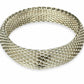 Tiffany & Co 15mm Somerset Sterling Silver Mesh Bangle Bracelet Size Large