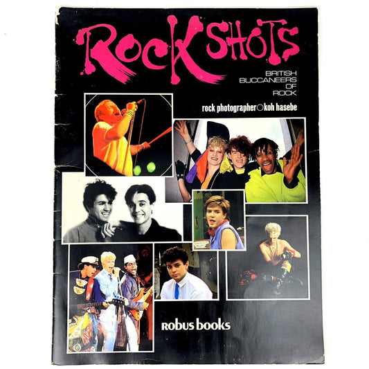 Vintage 1985 ROCK SHOTS British Buccaneers of Rock PHOTOS KOH HASEBE Robus Book