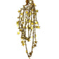 Vintage JACK SMILE Moon & Stars DANGLE 8” BROOCH PIN Signed RHINESTONE / CHAIN