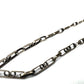 Vintage CUERNAVACA MEXICO Sterling Silver Unique Staple Link Chain Necklace