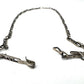 Vintage CUERNAVACA MEXICO Sterling Silver Unique Staple Link Chain Necklace
