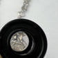 Vintage 10K WHITE GOLD BRACELET Diamond Cut Square Etched X Link Antique
