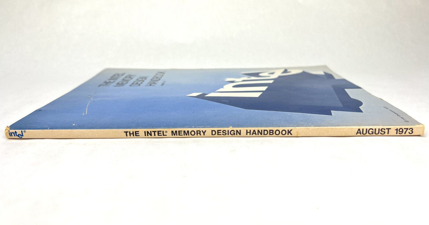 Vintage August 1973 INTEL MEMORY DESIGN HANDBOOK Early Computer History