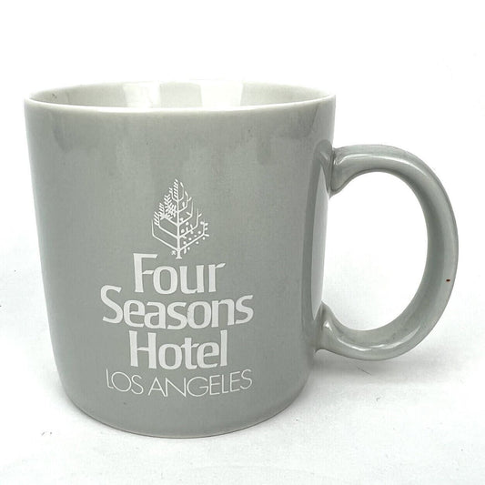 Vintage FOUR SEASONS HOTEL Los Angeles California Grey Logo MUG CUP Rare