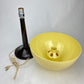 Vintage MCM 1970’s GILBERT SOFTLITE Brown & Yellow Plastic Mushroom Table Lamp