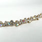 GIVENCHY Vintage Bracelet Gold w/ Opalescent Teardrop & Chaton Crystals GIV-097