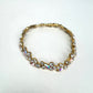 GIVENCHY Vintage Bracelet Gold w/ Opalescent Teardrop & Chaton Crystals GIV-097